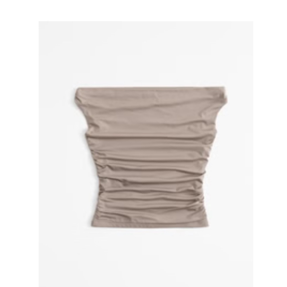 New Abercrombie & Fitch Taupe Drape Blouse